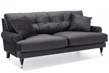 Andrew 2-seters Fløyelssofa - Mørk grå - Møbler - Sofaer - Fløyelssofaer