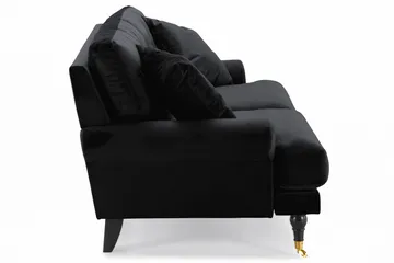 Andrew 2-seters Fløyelssofa - Svart - Møbler - Sofaer - Fløyelssofaer