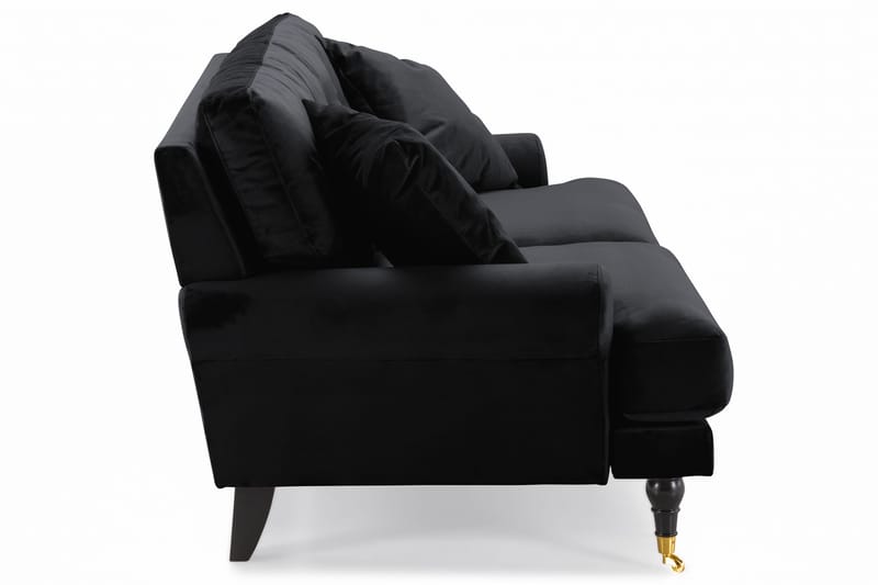 Andrew 2-seters Fløyelssofa - Svart - Møbler - Sofaer - Fløyelssofaer