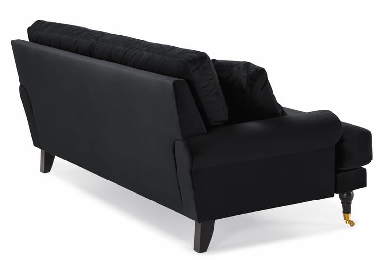 Andrew 2-seters Fløyelssofa - Svart - Møbler - Sofaer - Fløyelssofaer