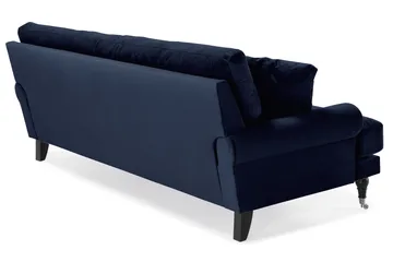 Andrew 3-seters Fløyelssofa - Blå - Møbler - Sofaer - Fløyelssofaer