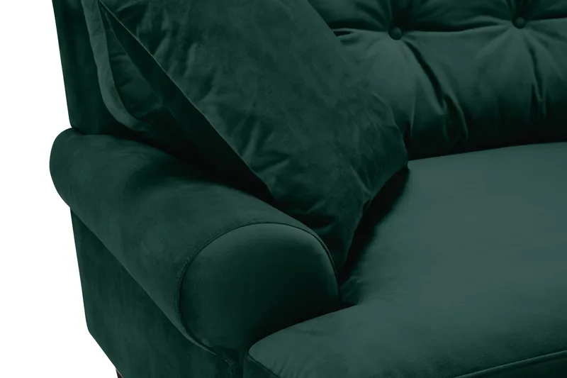 Andrew 3-seters Fløyelssofa - Grønn - Møbler - Sofaer - Fløyelssofaer
