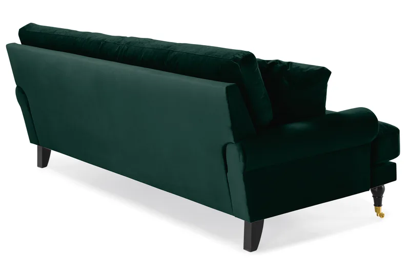 Andrew 3-seters Fløyelssofa - Grønn - Møbler - Sofaer - Fløyelssofaer