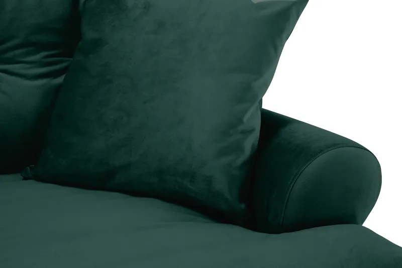 Andrew 3-seters Fløyelssofa - Grønn - Møbler - Sofaer - Fløyelssofaer