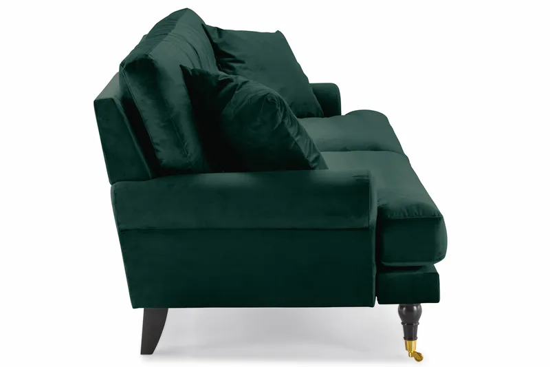 Andrew 3-seters Fløyelssofa - Grønn - Møbler - Sofaer - Fløyelssofaer