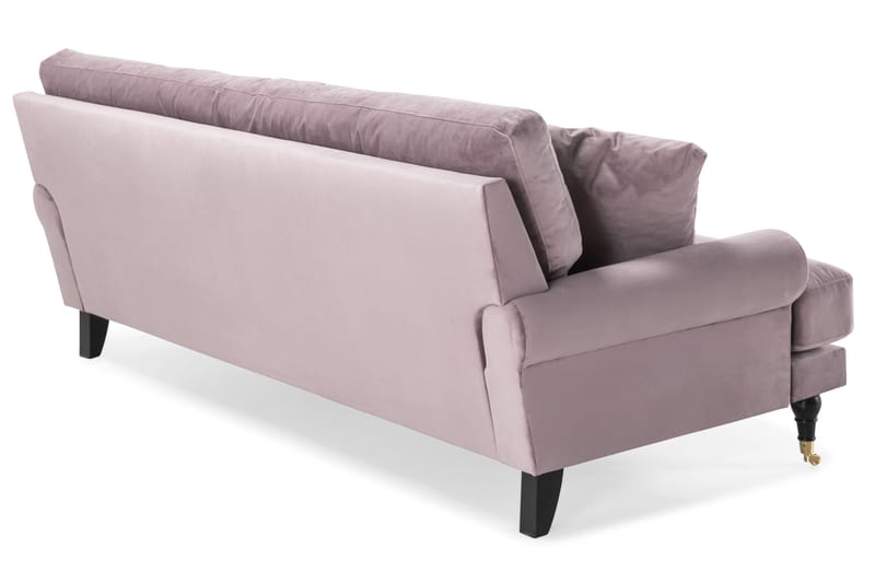 Andrew 3-seters Fløyelssofa - Lilla - Møbler - Sofaer - Fløyelssofaer