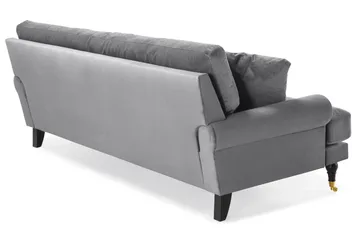 Andrew 3-seters Fløyelssofa - Lys grå - Møbler - Sofaer - Fløyelssofaer