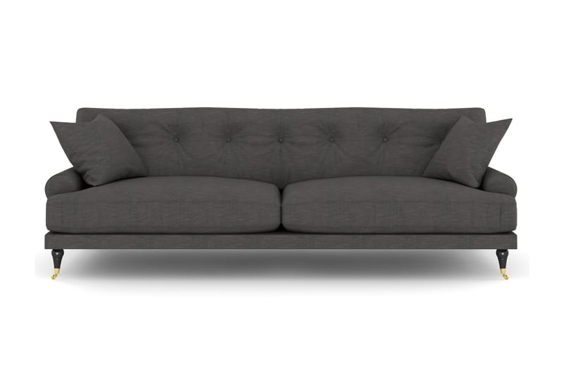 Andrew 3-seters Stoffsofa, Mørk grå