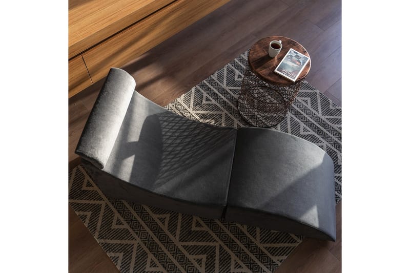 Antigua Daybed med Rygg 50 cm - Antrasitt - Møbler - Sofaer - Fløyelssofaer