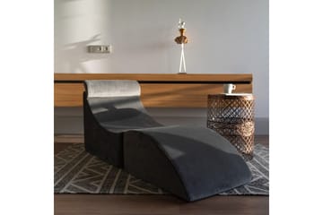 Antigua Daybed med Rygg 50 cm - Antrasitt - Møbler - Sofaer - Fløyelssofaer