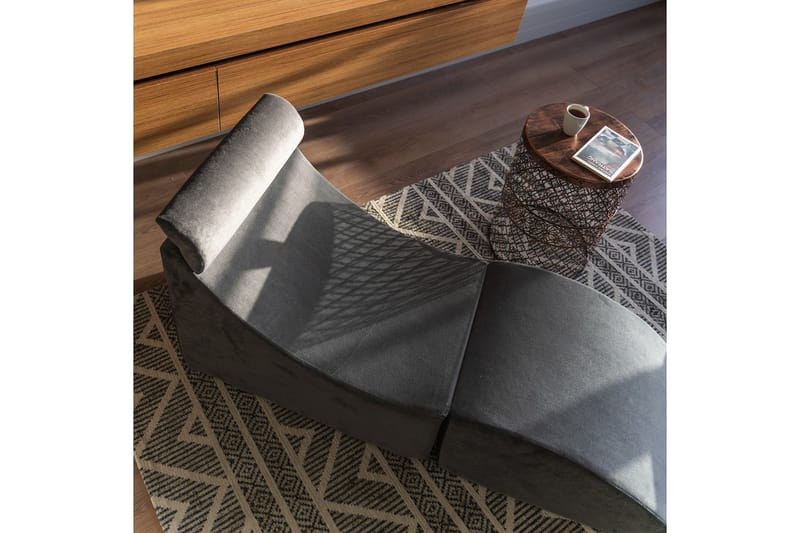 Antigua Daybed med Rygg 50 cm - Antrasitt - Møbler - Sofaer - Fløyelssofaer