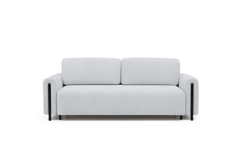 Arcadova 3-seter Sofa 244 cm med Oppbevaring i Bouclé, Grå