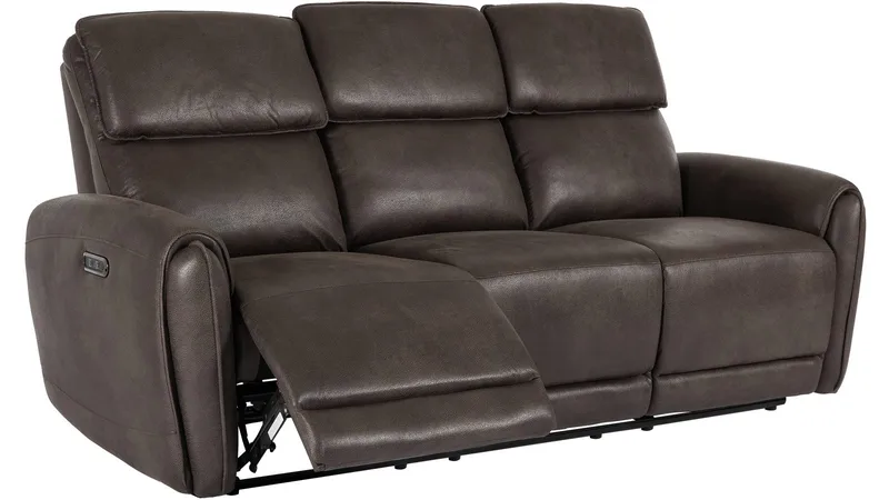 Arvello reclinersofa 3-seter elektrisk, Brun