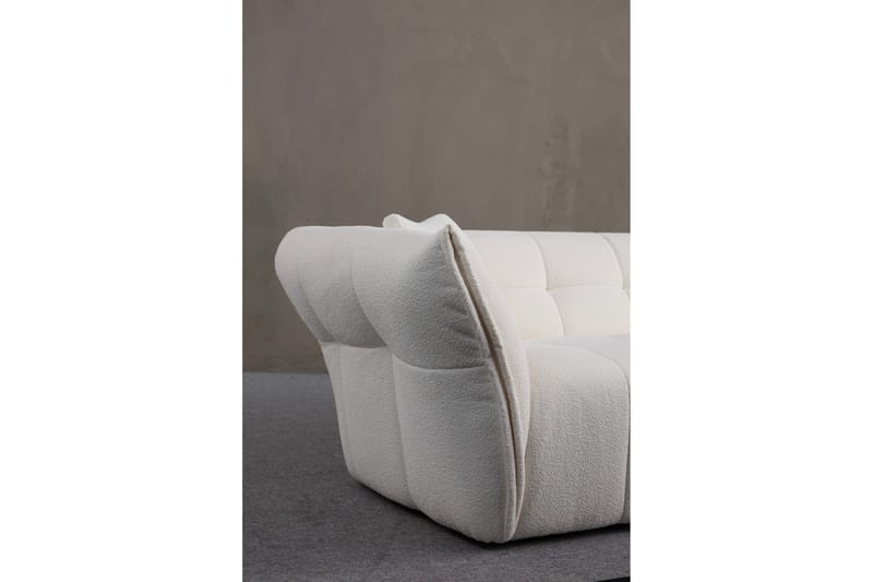 Azzo 3-seters Sofa - Hvit - Møbler - Sofaer - 3 seter sofa