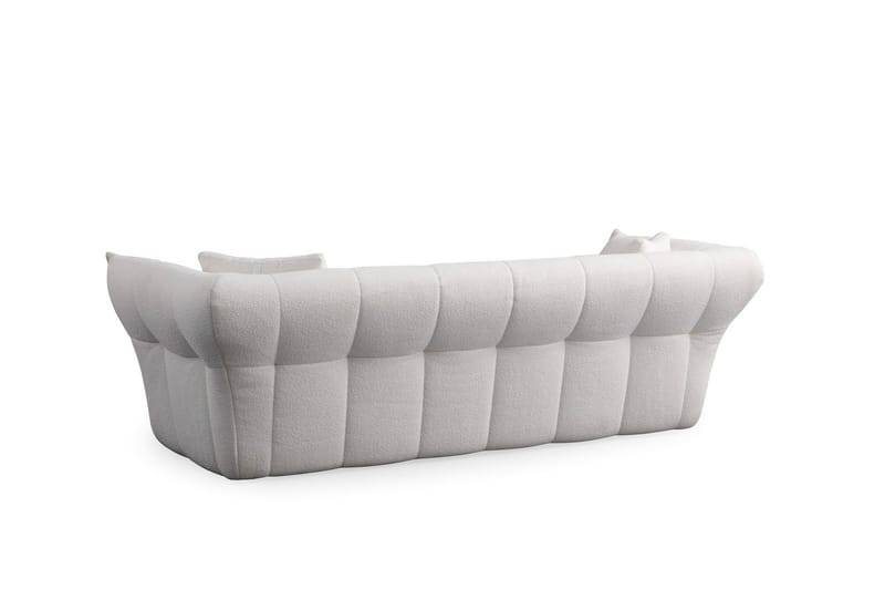 Azzo 3-seters Sofa - Hvit - Møbler - Sofaer - 3 seter sofa