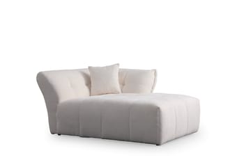 Azzo 4-seters Sofa med Divan - Hvit - Møbler - Sofaer - Sofaer med sjeselong - 4 seters sofa med divan