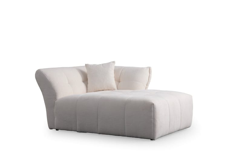 Azzo 4-seters Sofa med Divan - Hvit - Møbler - Sofaer - Sofaer med sjeselong - 4 seters sofa med divan