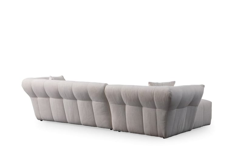 Azzo 4-seters Sofa med Divan - Hvit - Møbler - Sofaer - Sofaer med sjeselong - 4 seters sofa med divan