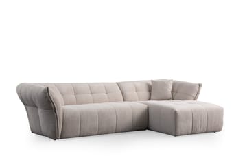 Azzo 4-seters Sofa med Divan - Hvit - Møbler - Sofaer - Sofaer med sjeselong - 4 seters sofa med divan