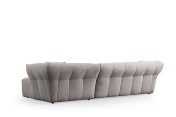 Azzo 4-seters Sofa med Divan - Hvit - Møbler - Sofaer - Sofaer med sjeselong - 4 seters sofa med divan