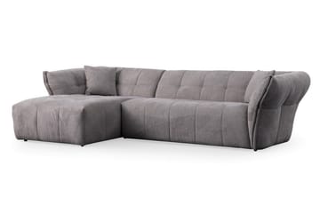 Azzo 4-seters Sofa med Divan - Lysegrå - Møbler - Sofaer - Sofaer med sjeselong - 4 seters sofa med divan