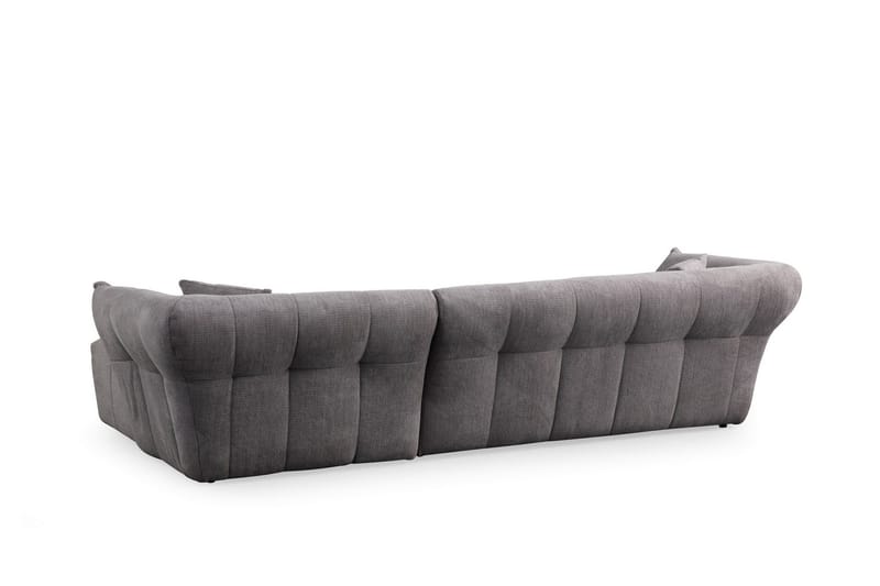 Azzo 4-seters Sofa med Divan - Lysegrå - Møbler - Sofaer - Sofaer med sjeselong - 4 seters sofa med divan