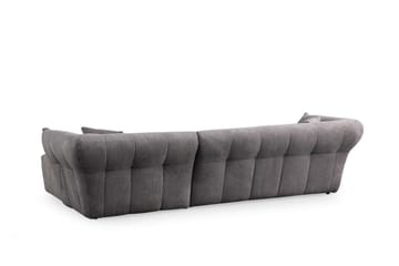 Azzo 4-seters Sofa med Divan - Lysegrå - Møbler - Sofaer - Sofaer med sjeselong - 4 seters sofa med divan