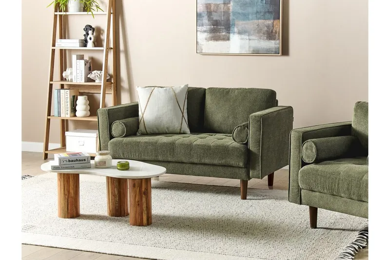 Babur Sofa 2-seter - Grønn/Mørkt tre - Møbler - Sofaer - 2 seter sofa