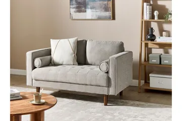 Babur Sofa 2-seter - Taupe/Mørkt tre - Møbler - Sofaer - 2 seter sofa