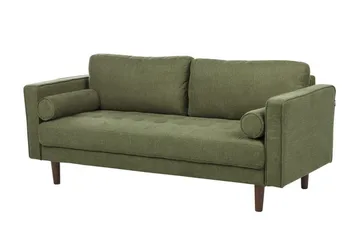 Babur Sofa 3-seter - Grønn/Mørkt tre - Møbler - Sofaer - 3 seter sofa