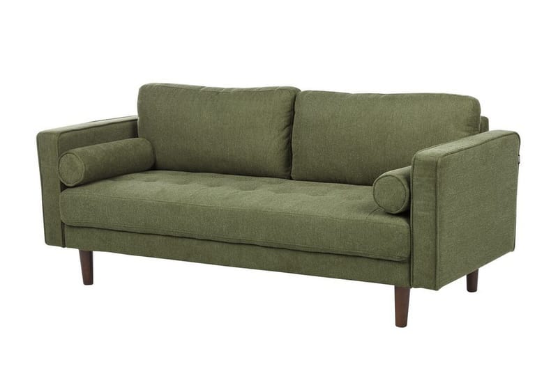 Babur Sofa 3-seter - Grønn/Mørkt tre - Møbler - Sofaer - 3 seter sofa