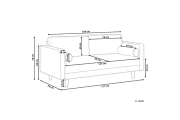 Babur Sofa 3-seter - Grønn/Mørkt tre - Møbler - Sofaer - 3 seter sofa