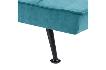 Bäddsoffa Beliani Hasle Blå, Svart blue - Blå - Møbler - Sofaer - Sovesofaer - Futon - Futon sofa