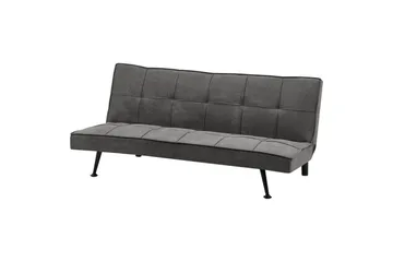 Bäddsoffa Beliani Hasle Blå, Svart Grey||Black - Møbler - Sofaer - Sovesofaer - Futon - Futon sofa