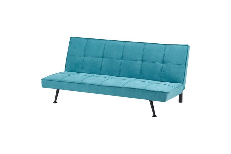 Bäddsoffa Beliani Hasle Blå, Svart NO_BRAND blue - Blå - Møbler - Sofaer - Sovesofaer - Futon - Futon sofa