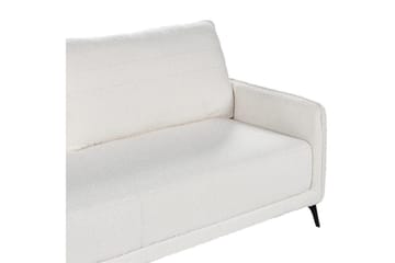 Bäddsoffa Beliani Heming Brun, Svart White - Hvit - Møbler - Sofaer - 2 seter sofa