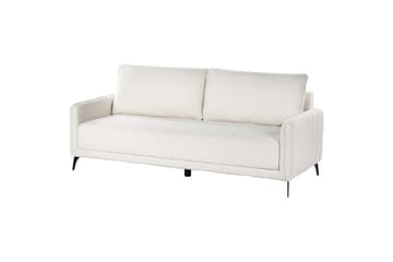 Bäddsoffa Beliani Heming Brun, Svart White - Hvit - Møbler - Sofaer - 2 seter sofa