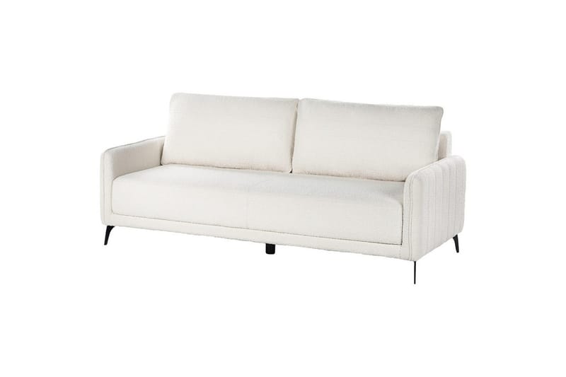 Bäddsoffa Beliani Heming Brun, Svart White - Hvit - Møbler - Sofaer - 2 seter sofa