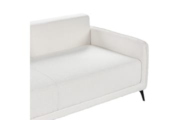 Bäddsoffa Beliani Heming Brun, Svart White - Hvit - Møbler - Sofaer - 2 seter sofa
