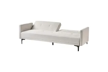 Bäddsoffa Beliani Lucan Beige, svart Beige - Beige - Møbler - Sofaer - Sofagrupper