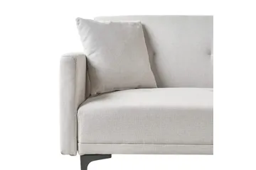 Bäddsoffa Beliani Lucan Beige, svart Beige - Beige - Møbler - Sofaer - Sofagrupper