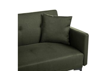 Bäddsoffa Beliani Lucan Beige, svart Green||Black - Møbler - Sofaer - 2 seter sofa
