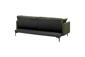 Bäddsoffa Beliani Lucan Beige, svart Green||Black - Møbler - Sofaer - 2 seter sofa