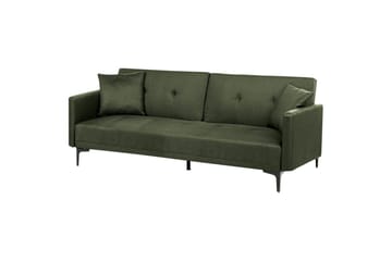Bäddsoffa Beliani Lucan Beige, svart Green||Black - Møbler - Sofaer - 2 seter sofa