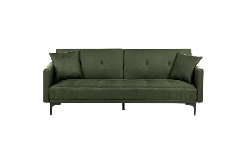 Bäddsoffa Beliani Lucan Beige, svart Green||Black