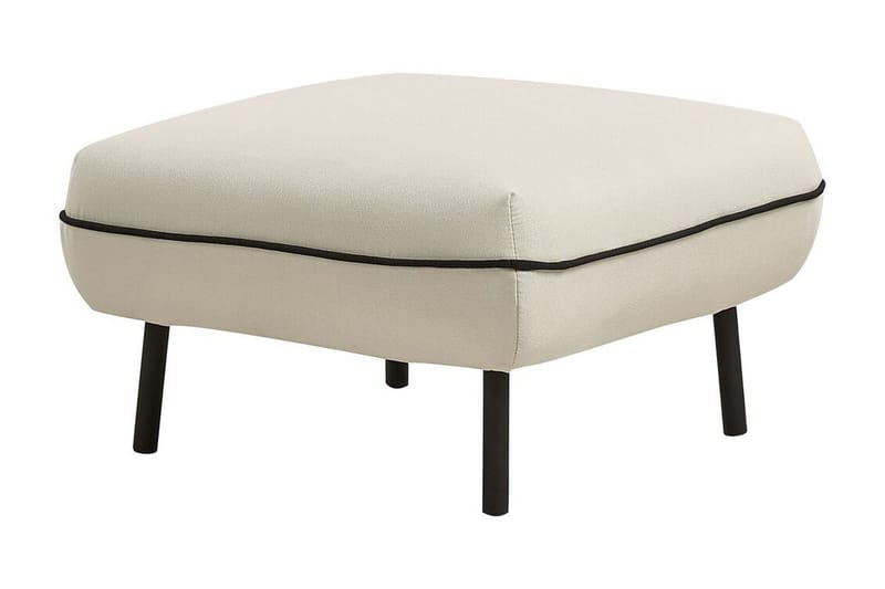 Balint 3-seter Dyp Buet Sofa 198 cm i Stoff med Kantbånd - Beinhvit - Møbler - Sofaer - 3 seter sofa