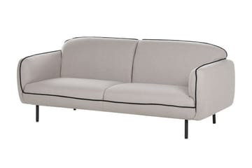Balint 3-seter Dyp Buet Sofa i Stoff med Paspoal - Grå - Møbler - Sofaer - 3 seter sofa