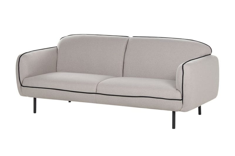 Balint 3-seter Dyp Buet Sofa i Stoff med Paspoal - Grå - Møbler - Sofaer - 3 seter sofa
