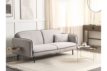 Balint 3-seter Dyp Buet Sofa i Stoff med Paspoal - Grå - Møbler - Sofaer - 3 seter sofa