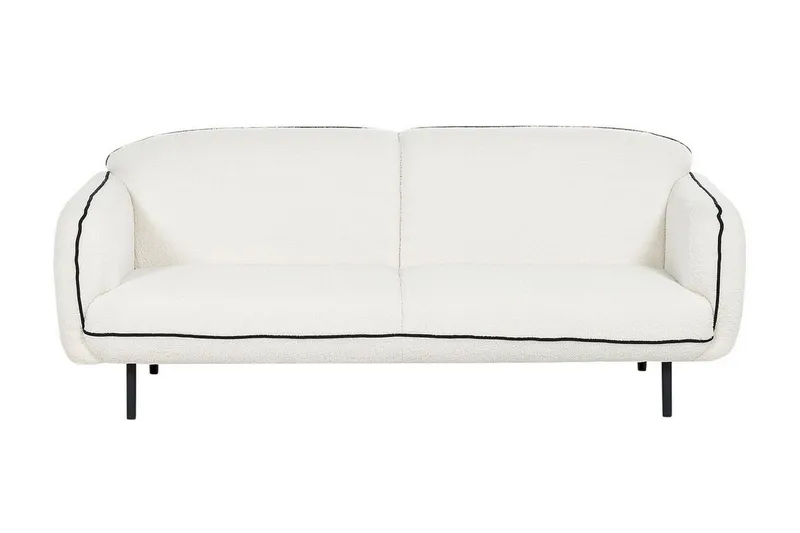 Balint Sofa 3-seter, Hvit/Svart